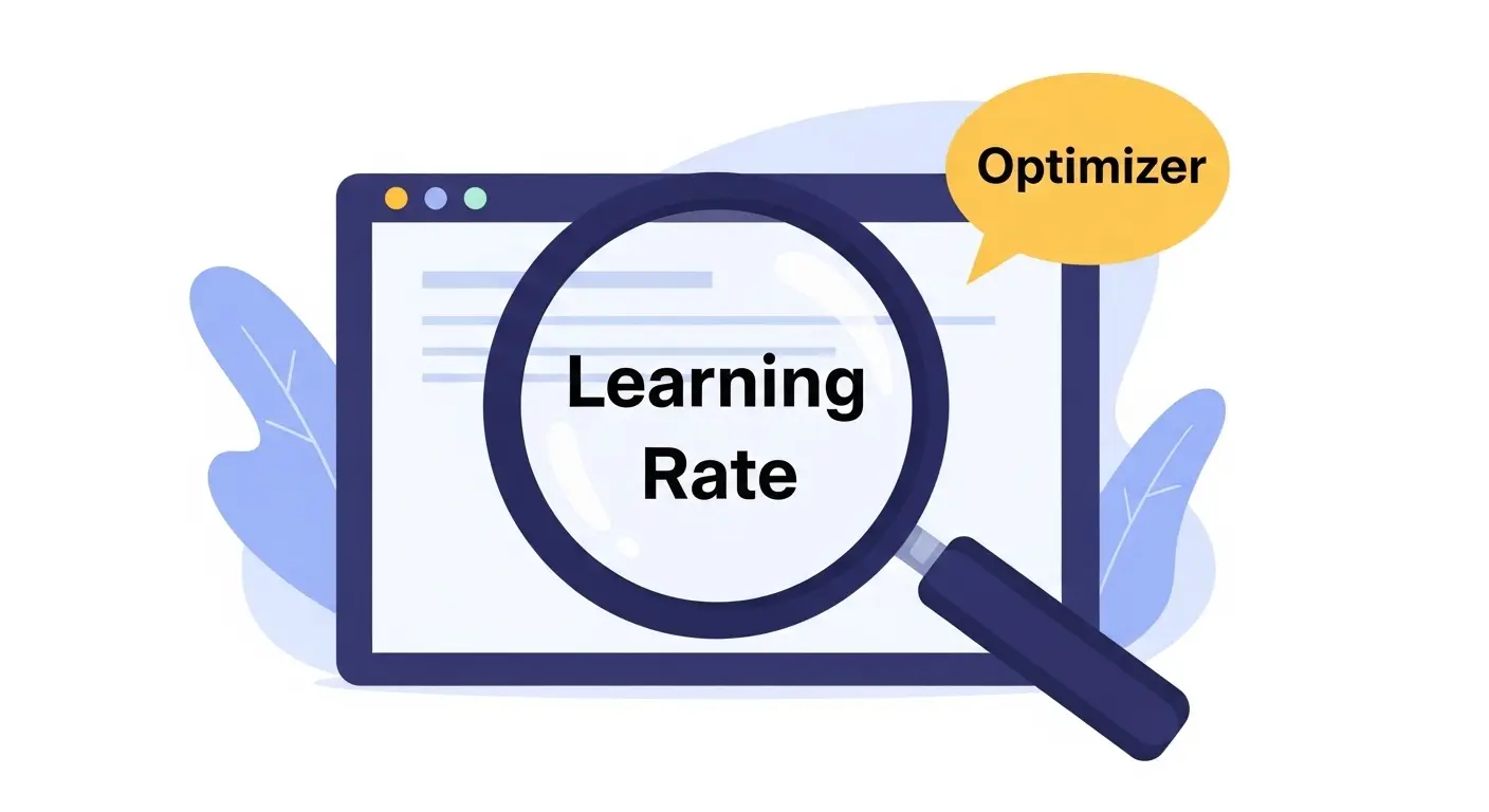 LoRA学習におけるLearning RateやOptimizerなどの専門用語の解説。