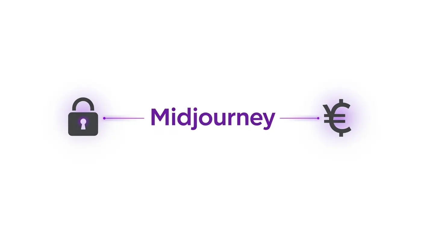 Midjourney画像の商用利用と著作権保護のアイコン