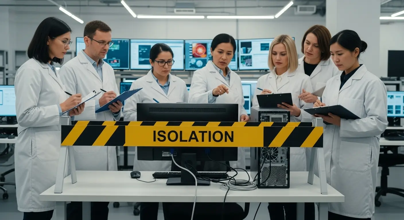 ランサムウェア感染時のネットワーク隔離と専門家による調査