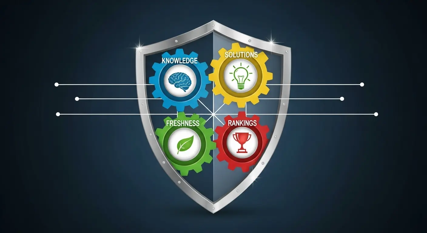 SEOコラムの重要4要素(知識、解決、鮮度、ランキング)