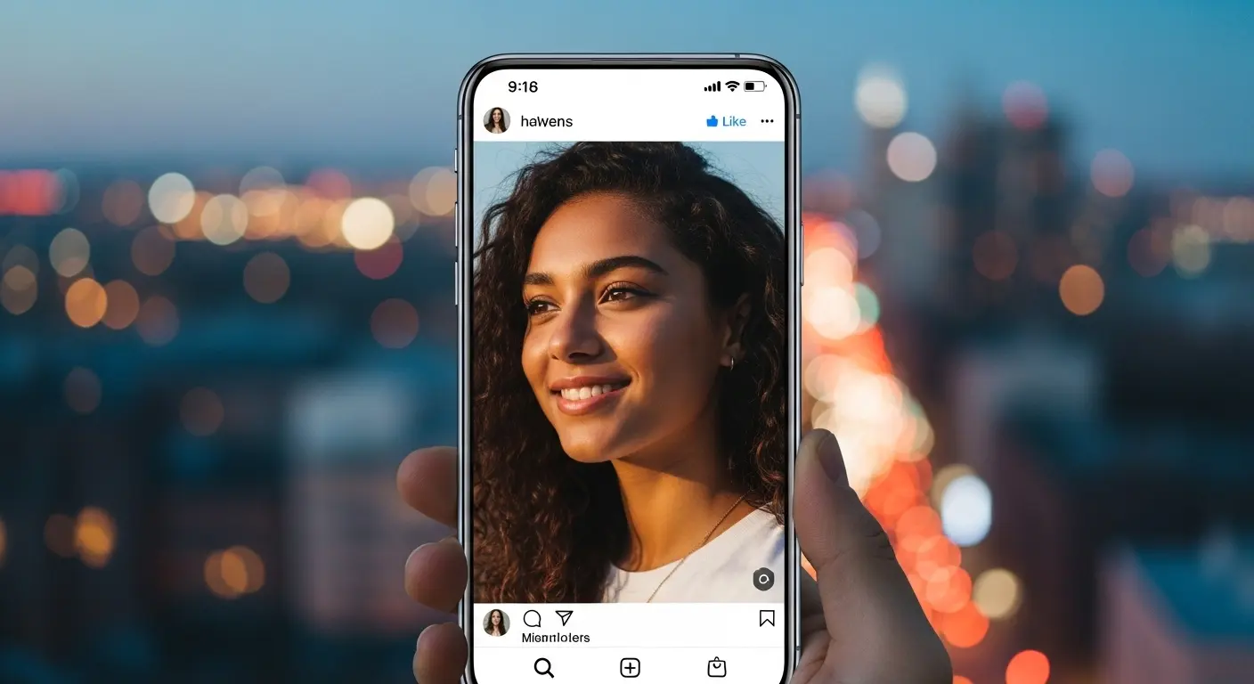 9:16の縦長比率で生成された、SNS（Instagram/TikTok）に最適なAIポートレート写真。