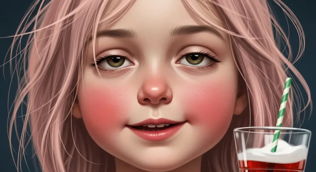 赤面（blush）、無表情（expressionless）、酔っ払う（drunk）のプロンプトで生成された特殊な表情のAIイラスト
