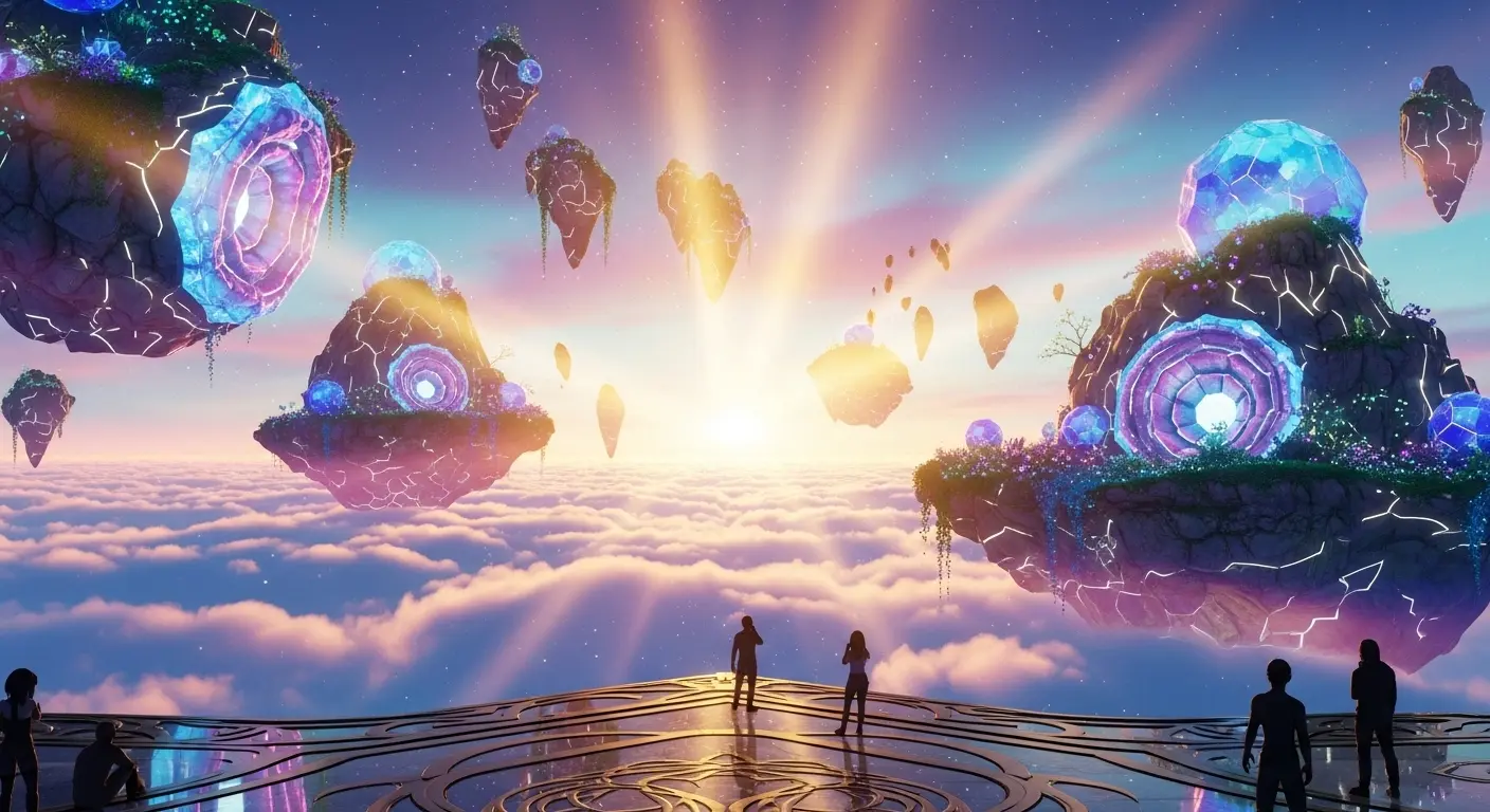 幻想的な光の演出が美しいVRChatワールド