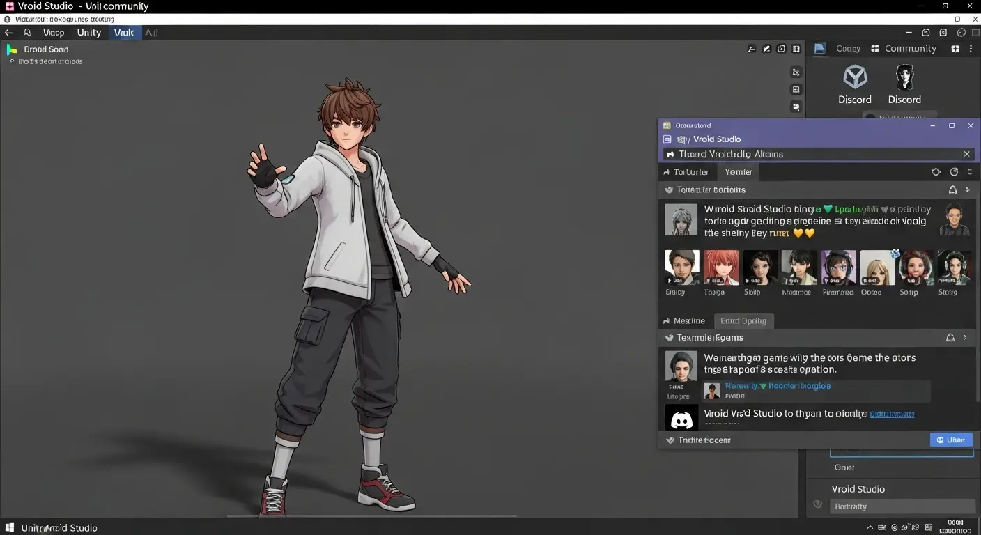 Vroid StudioからUnityへのインポートとクリエイターコミュニティでの学習