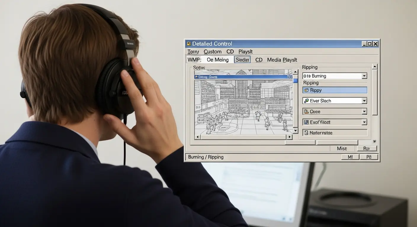 Windows Media Player Legacyで音楽CDの取り込みと書き込みを細かく設定しているユーザー