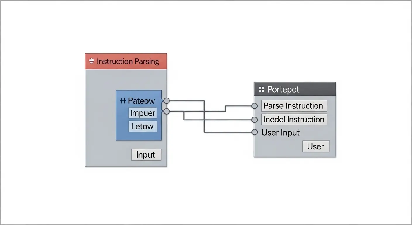 Copilotのエージェントモードが、単一の指示から複数の自動タスク（修正、テスト作成など）を実行するフロー図。
