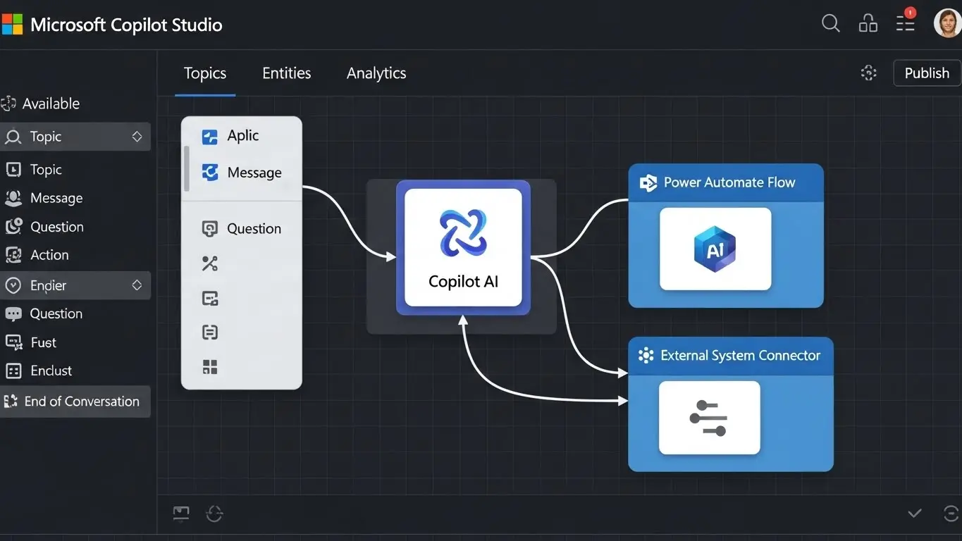 Copilot API連携を成功させるための4つの主要ステップを示すロードマップ図