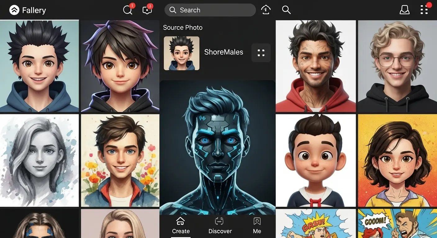 Fotorアプリのレビュー評価をまとめたイラスト。高い評価と改善点(クレジット制限、ウォーターマーク)を視覚的に表現。