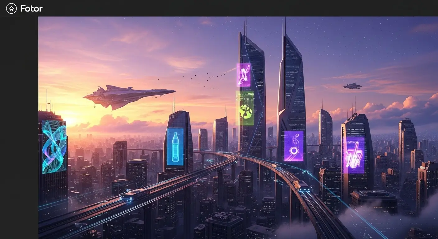 FotorアプリのAI画像生成機能に日本語プロンプトを入力している画面。