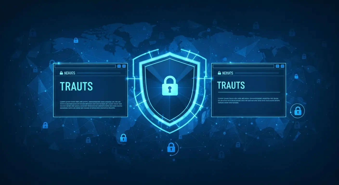 Fotorの安全性に関する記事のアイキャッチ。シールドアイコンが画像編集ソフトを保護している様子。