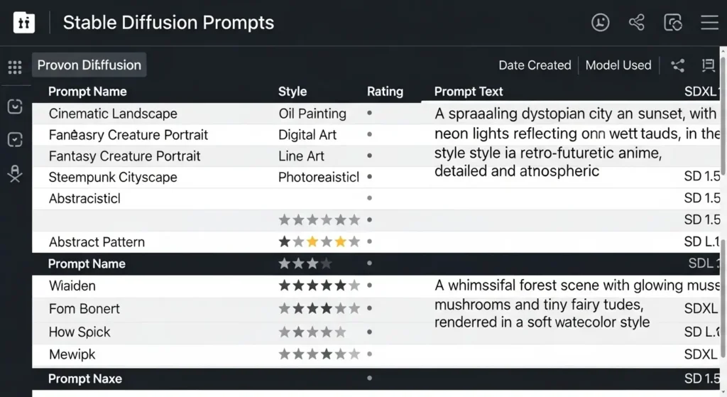 Stylesでプロンプトを選択した後、Applyボタンを押している画面。
