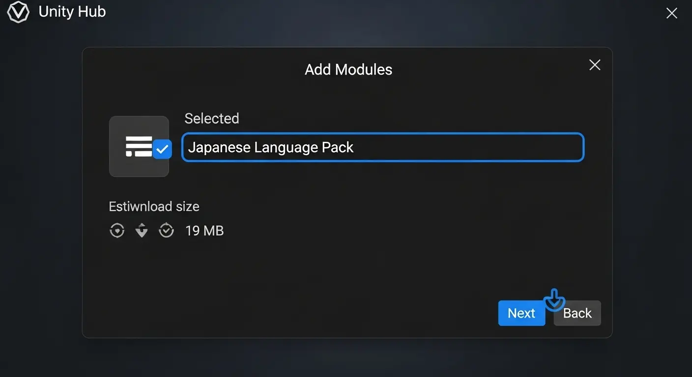 「Language Packs」の項目でJapaneseにチェックを入れた画面。