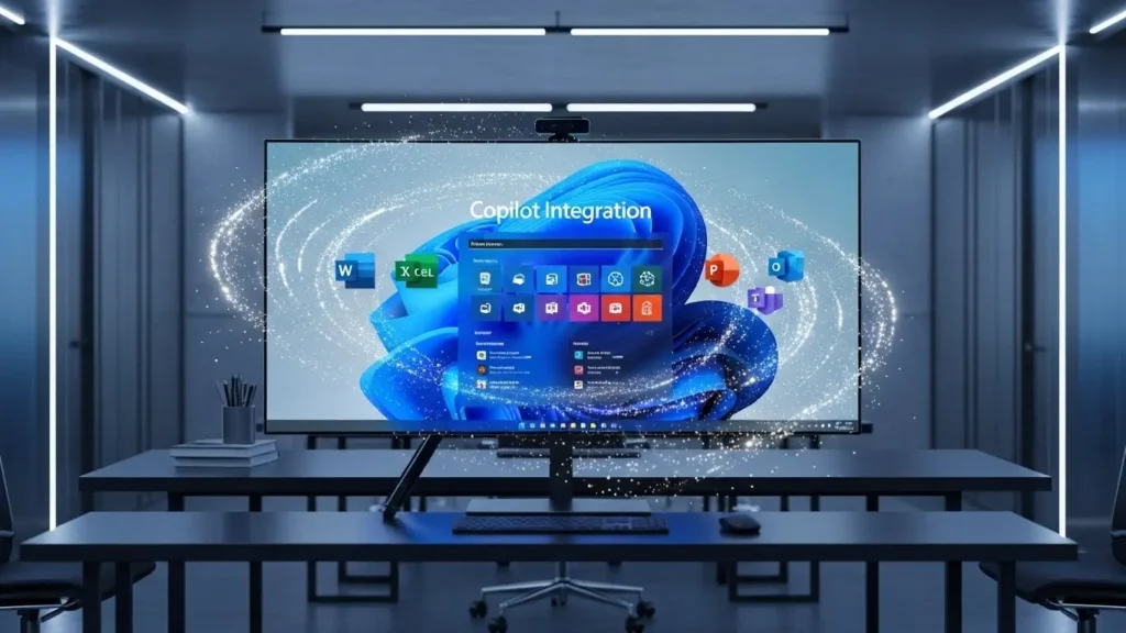 Microsoft 365とCopilotが統合されたWindows 11のイメージ