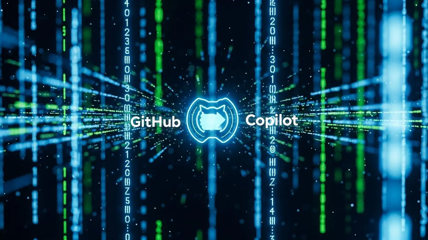 GitHub CopilotによるAIコード生成のイメージ図