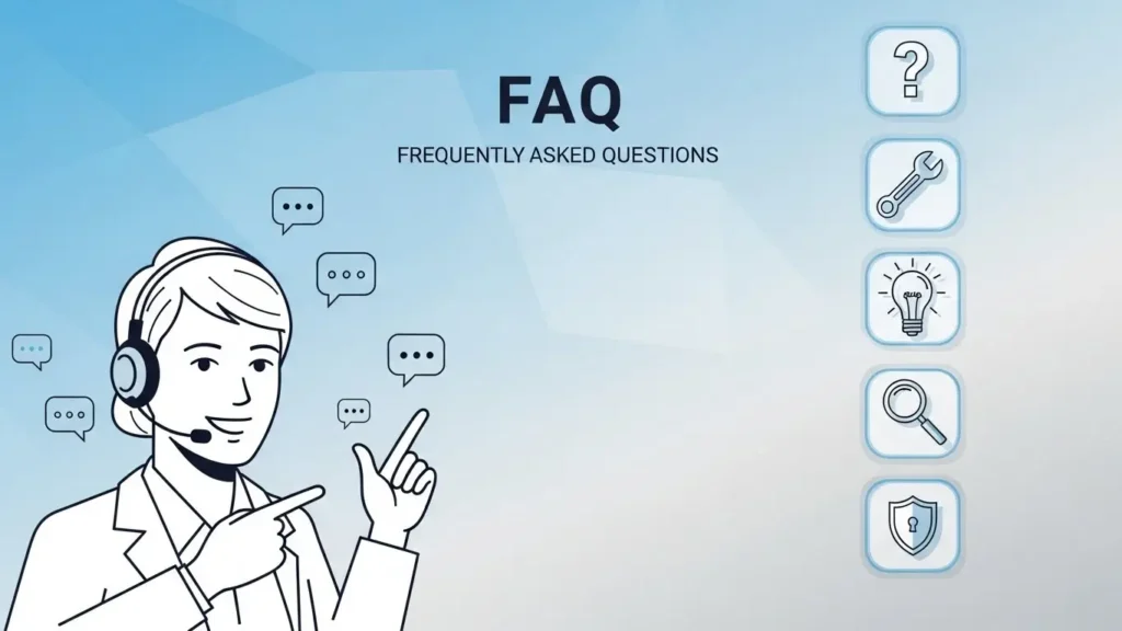 Windows Copilotに関するよくある質問と回答をイメージしたイラスト