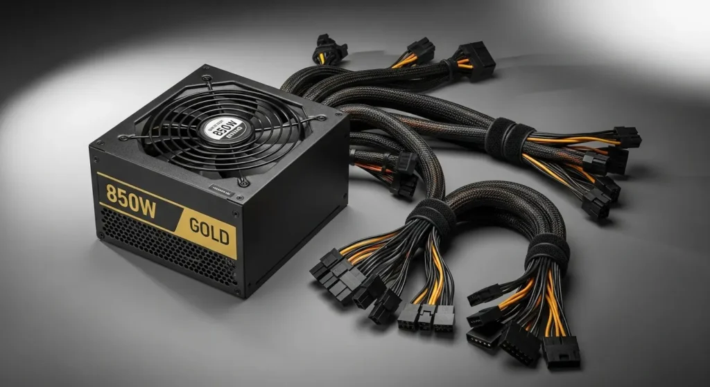 自作PCに使用する850Wの高品質な電源ユニット