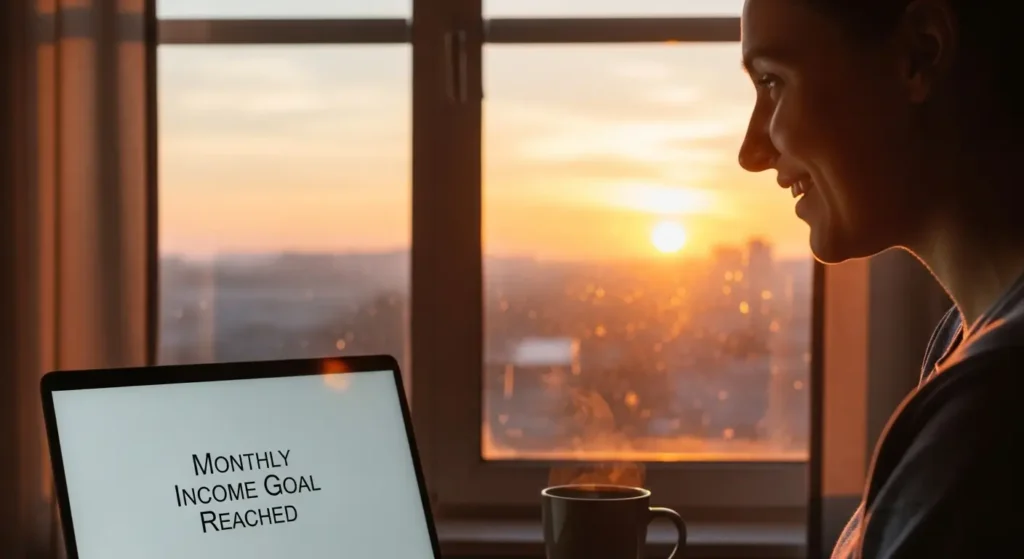 AIエージェントの活用で豊かな生活を手に入れた個人のイメージ