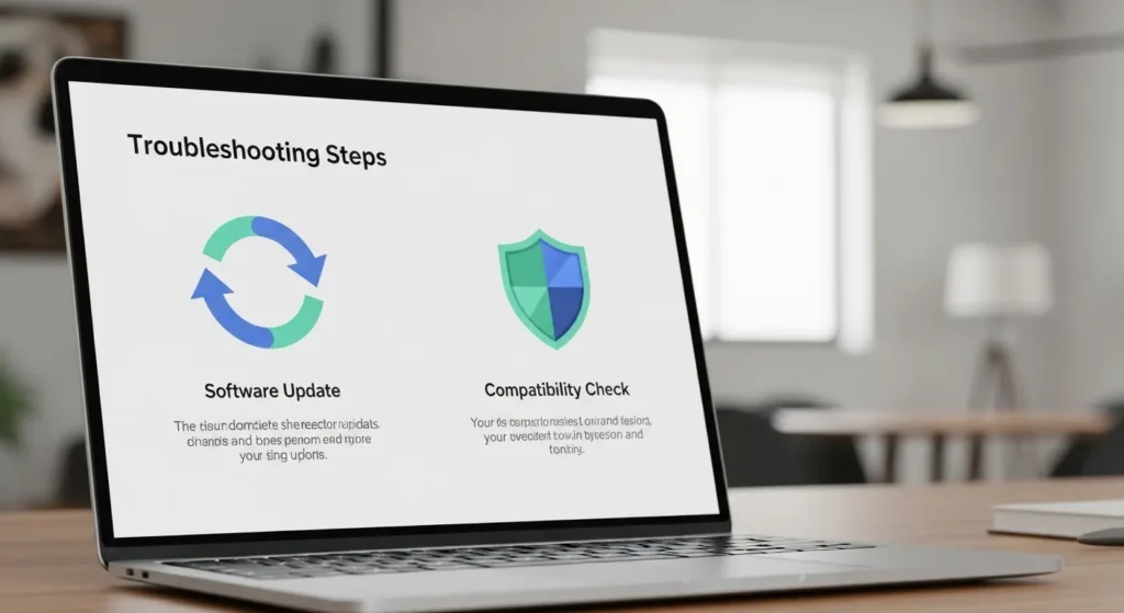 AI PCの初期設定や互換性のトラブルを解決するためのガイド画面