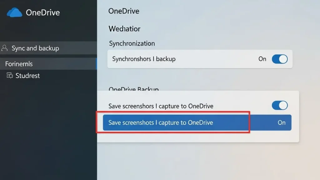 スクリーンショットフォルダのプロパティから保存先を移動する設定画面