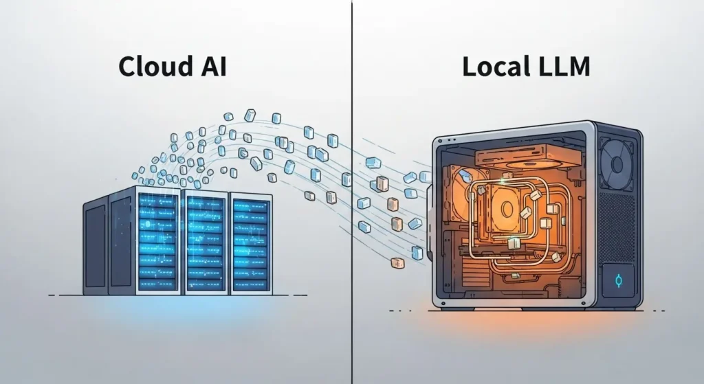 クラウドAIとローカルLLMのデータセキュリティ比較