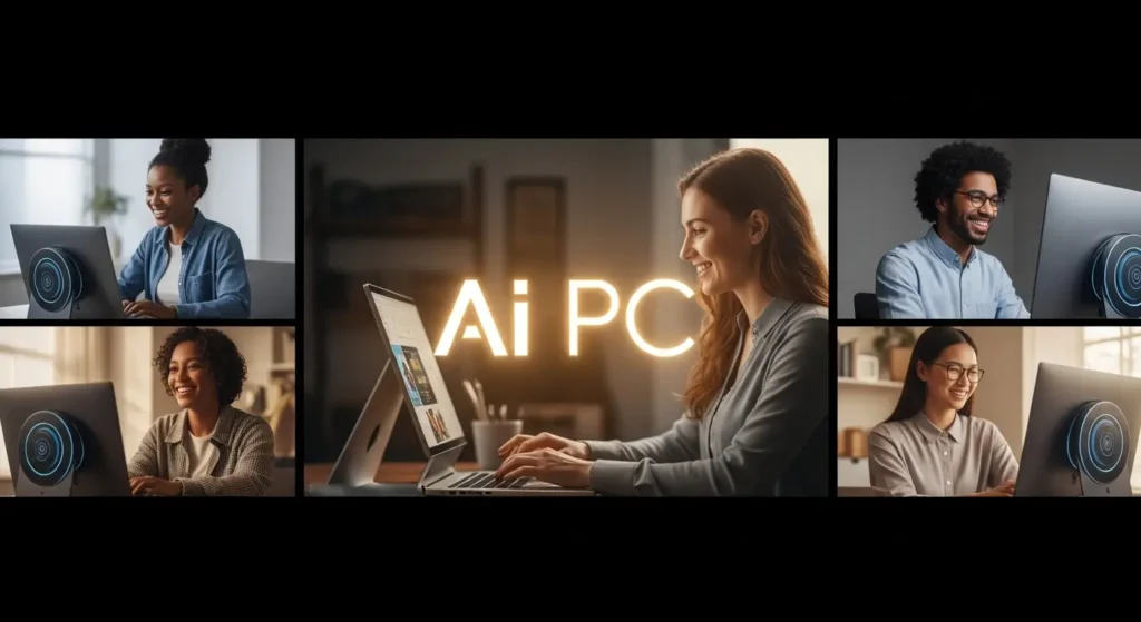 2026年のAI PCが人々の生活を豊かにしている様子