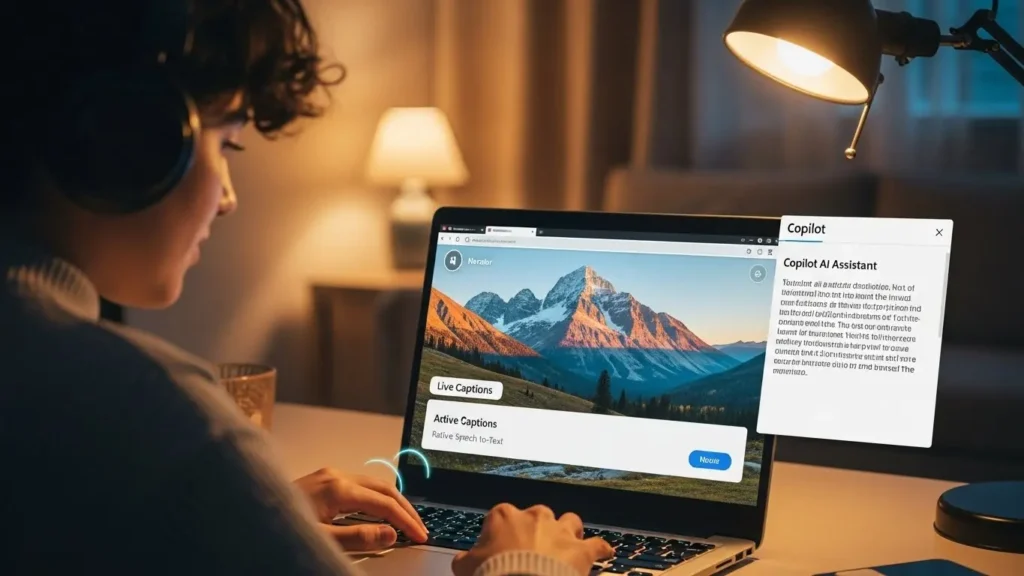 画面上の画像を詳細にナレーションするCopilot