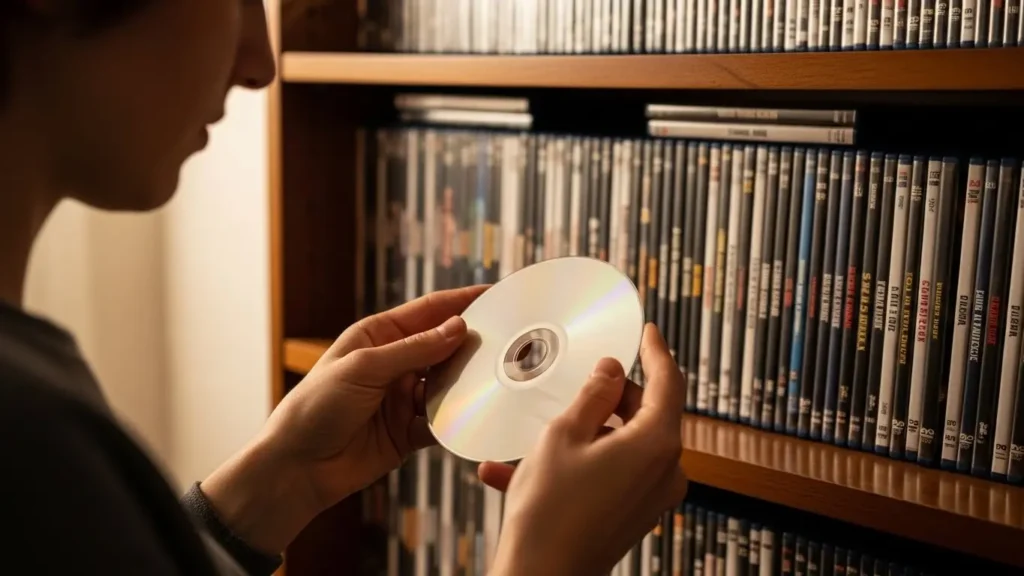 DVDの正しい持ち方と保管状態