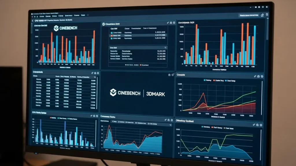 CPU性能を比較したベンチマーク結果のグラフ