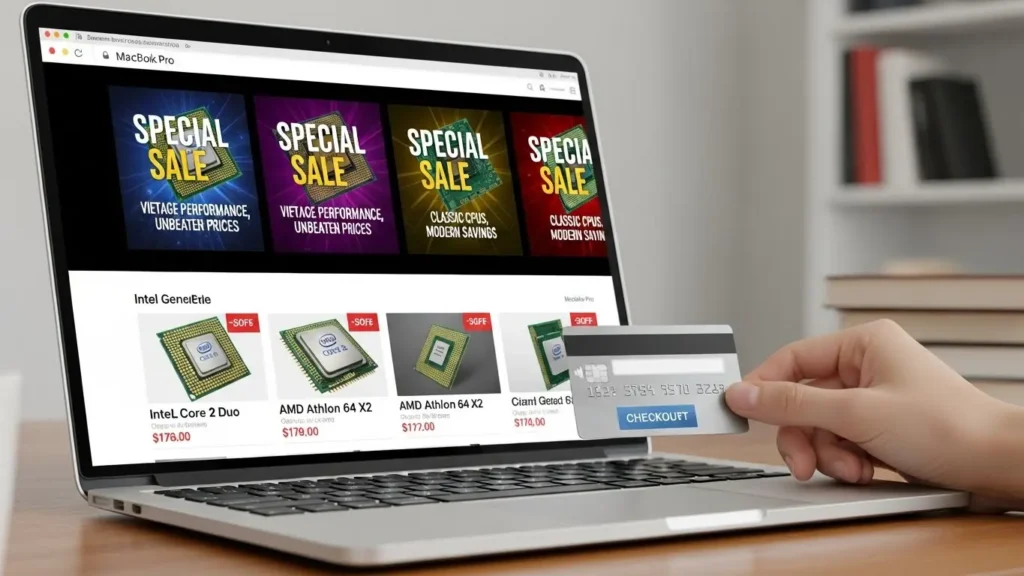 CPUのセール販売を行っているECサイトの画面