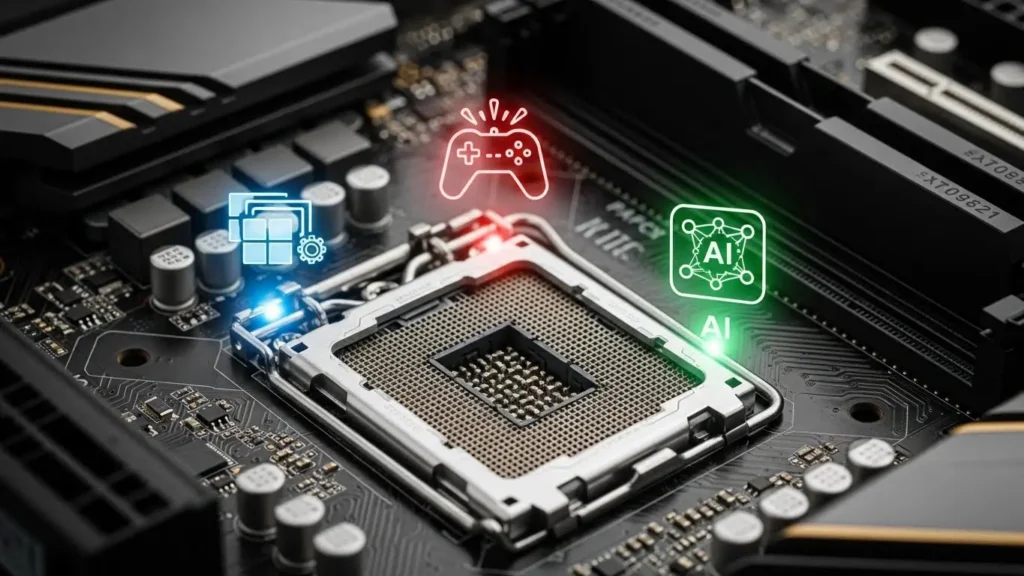 マザーボードのCPUソケットと用途別アイコン