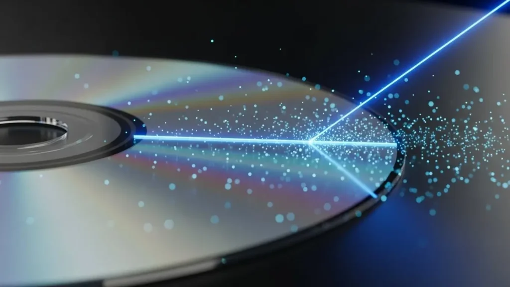 DVDの外周に管理情報を書き込むファイナライズのイメージ図