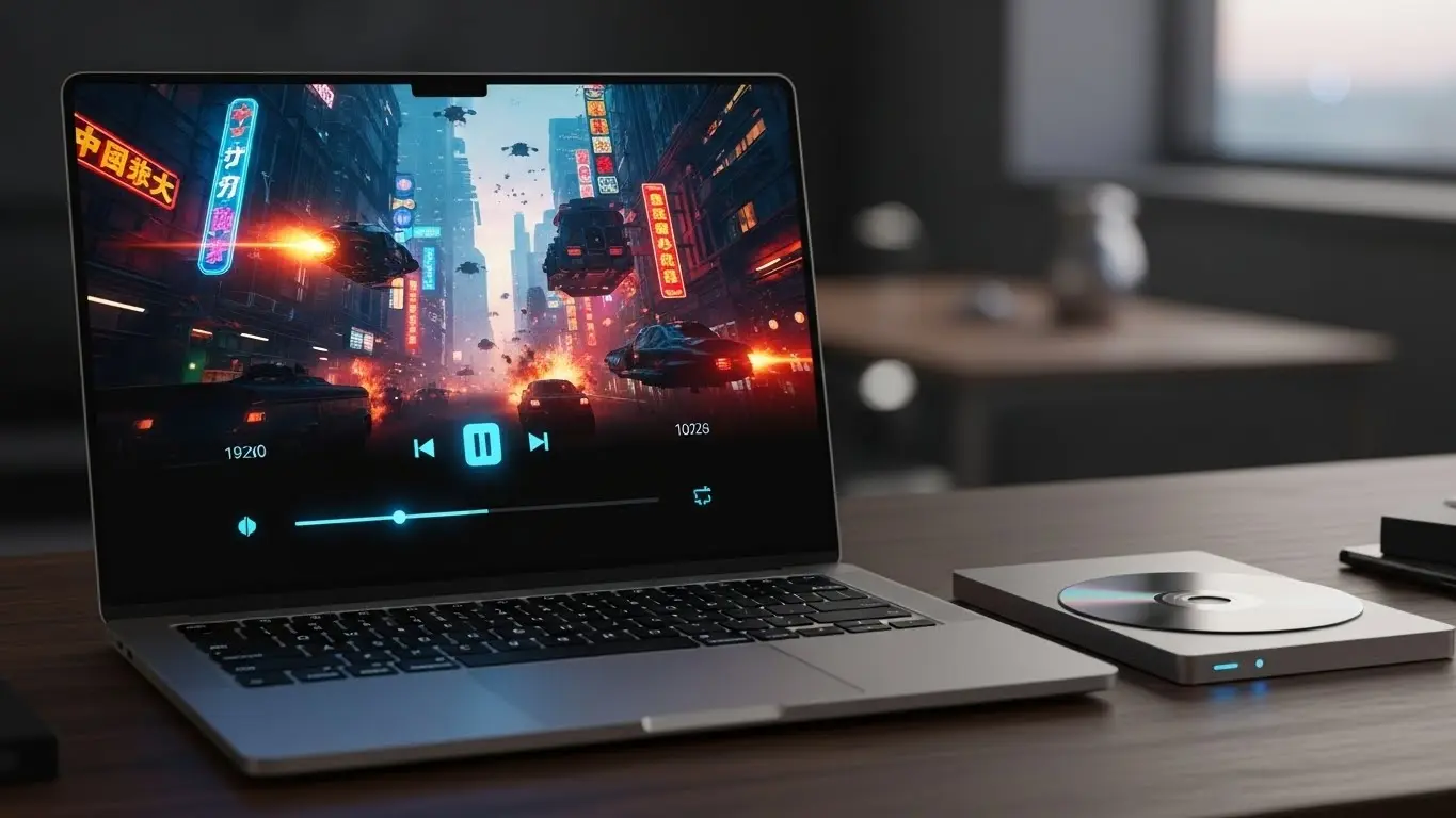 2026年の最新パソコンでDVD再生ソフトを使用しているイメージ