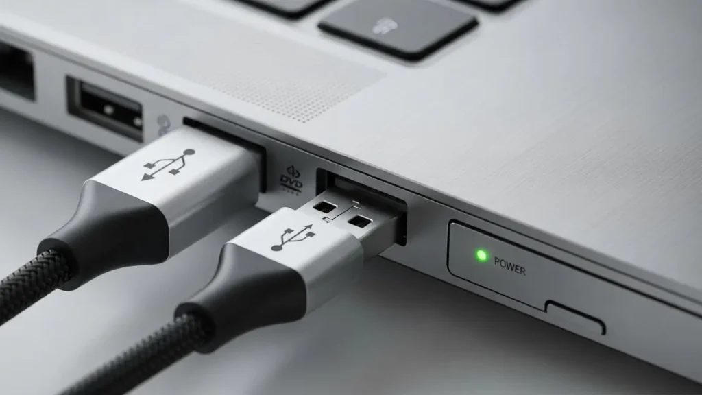 パソコンに接続された外付けDVDドライブが認識されないエラー画面