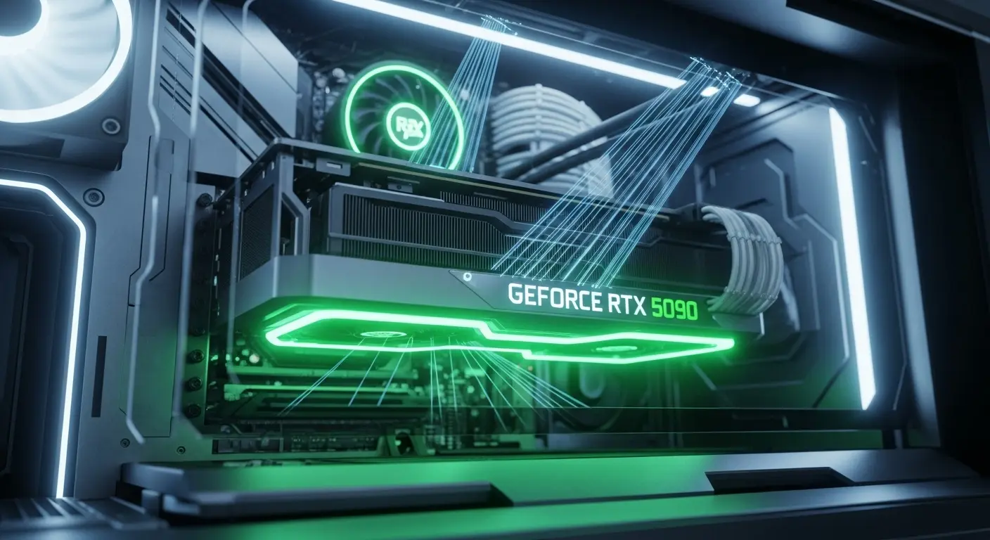 GeForce RTX 50シリーズのレイトレーシング性能を象徴するイメージ