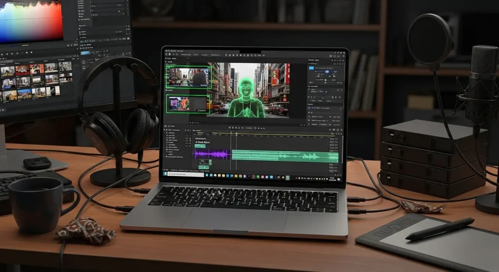 高度な動画編集とAI機能を同時に使いこなすクリエイターの環境