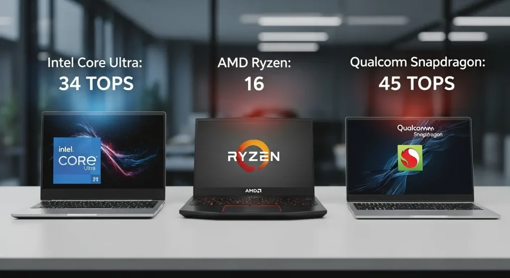 インテル、AMD、クアルコムのAIチップ性能比較