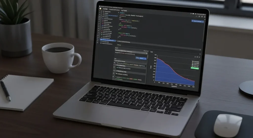 ローカル環境でのLoRA学習の様子