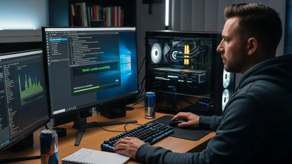 ローカルLLMを動かすための高性能PC環境と設定画面