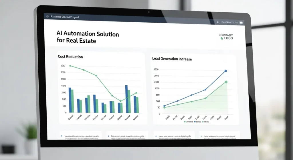 クライアントへ提案するAI自動化ソリューションの資料
