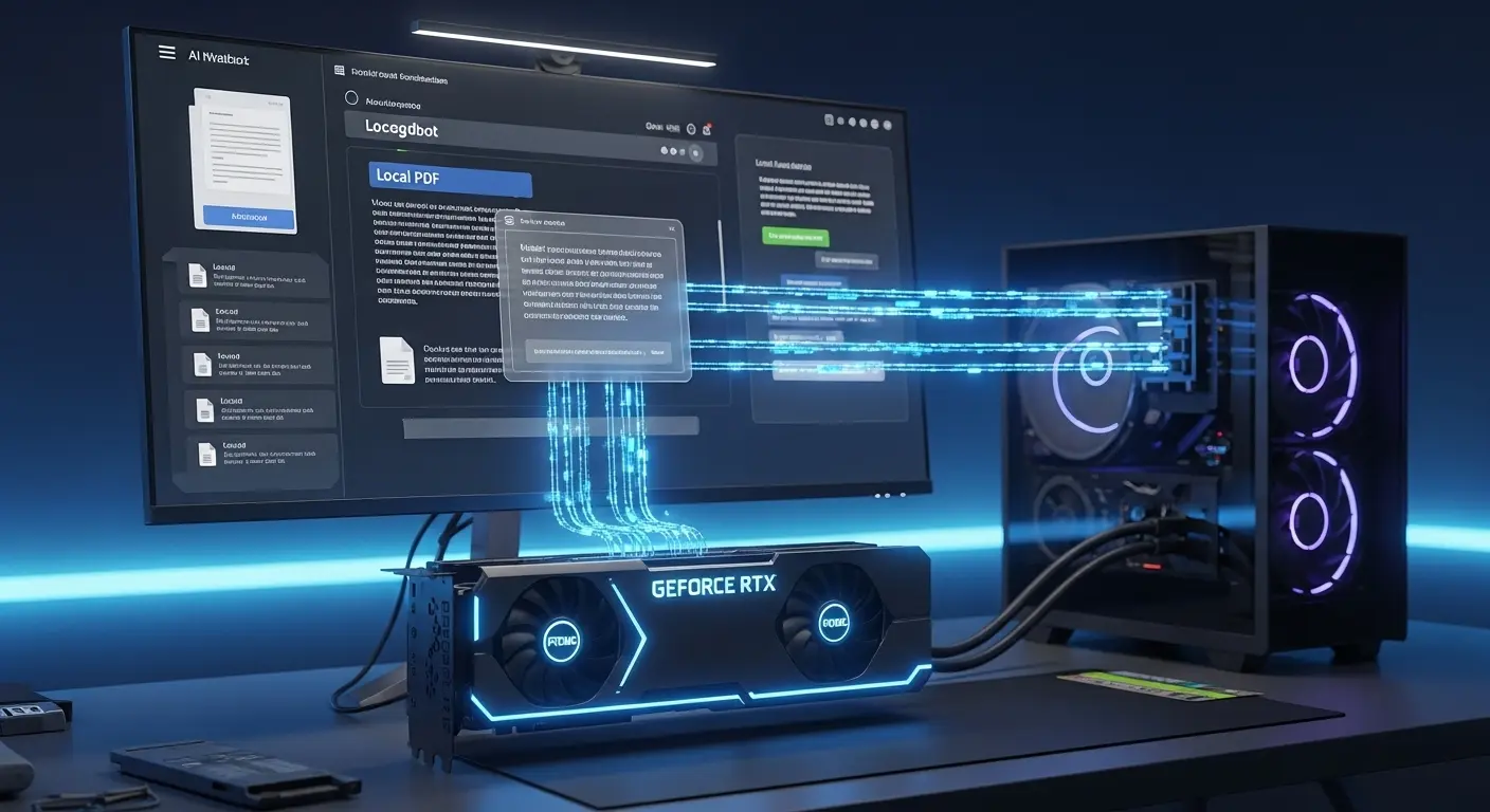 NVIDIAのローカルAIチャットボット「ChatRTX」の使用イメージ