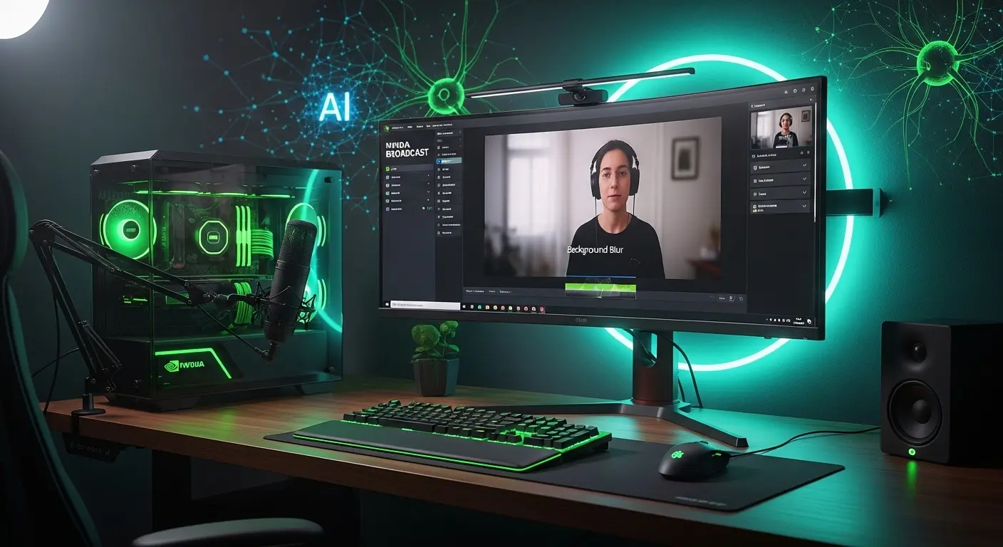 NVIDIA Broadcastの背景ぼかし機能が動作しない時の解決イメージ