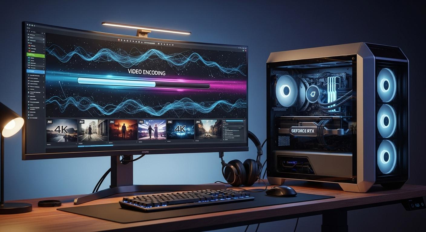 NVIDIAのGPUを使用した高速エンコードのイメージ