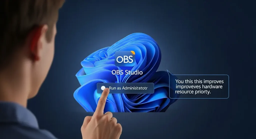 OBSを管理者として実行して音声トラブルを解決する方法