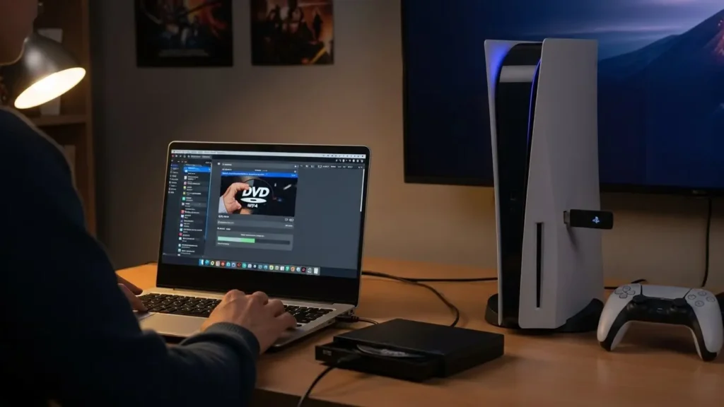 PCでDVDをMP4に変換しPS5で視聴する準備