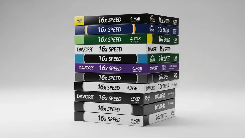 おすすめのDVD-Rメディアブランドのパッケージ