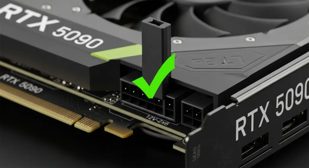 RTX 50シリーズの補助電源コネクタの正しい接続方法