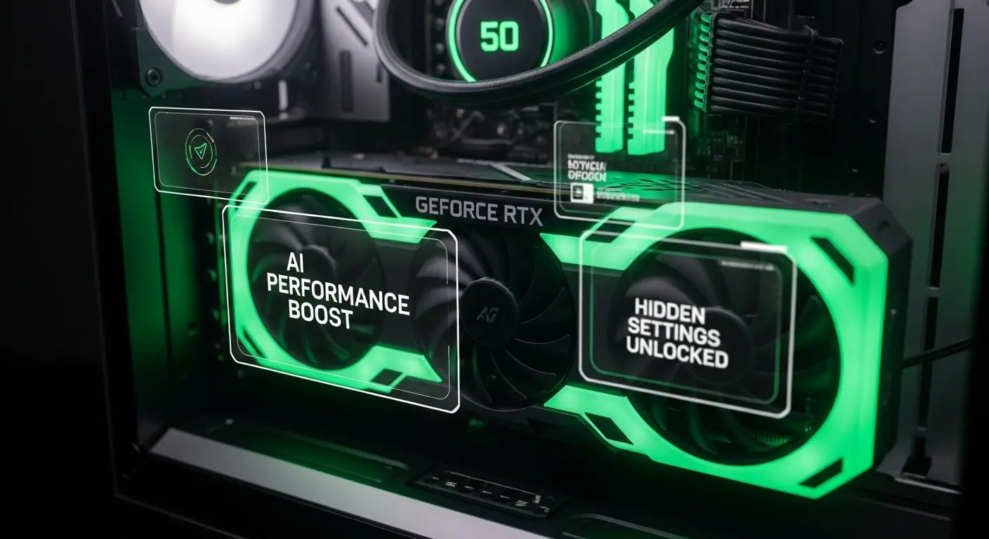 RTX 50シリーズの性能を最大化する隠し設定のイメージ