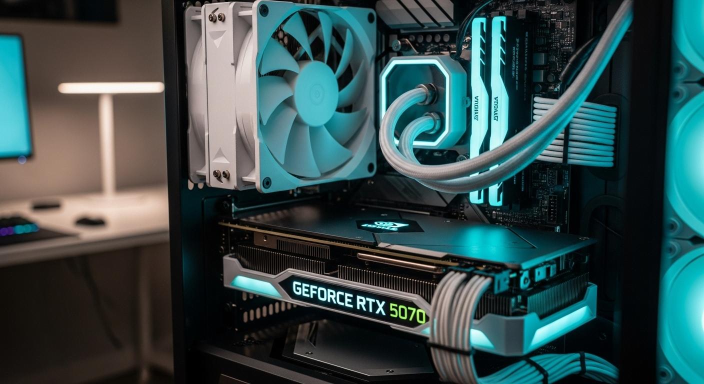 RTX 5070を搭載した最新の自作PC構成イメージ