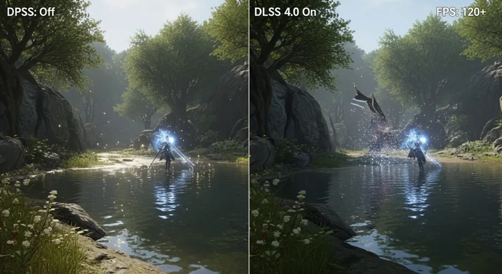 RTX 5070でのDLSS 4.0による性能向上