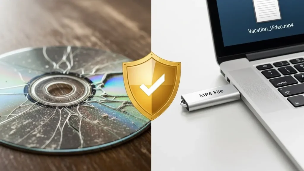 DVD復旧の成功報酬とプライバシー保護のイメージ